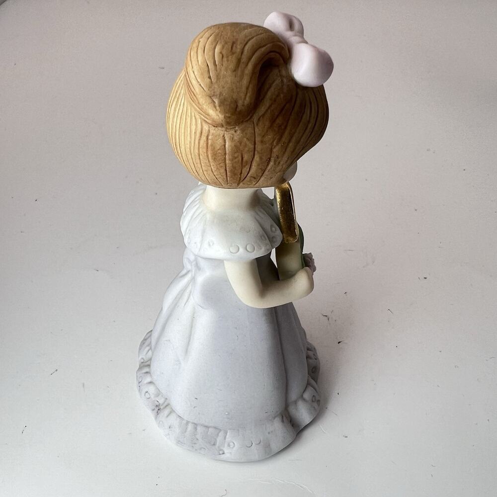 Vintage Enesco Growing Up Birthday Girls 3 4 5 6 Girl Figurines Lot Brunette - Picture 8 of 16